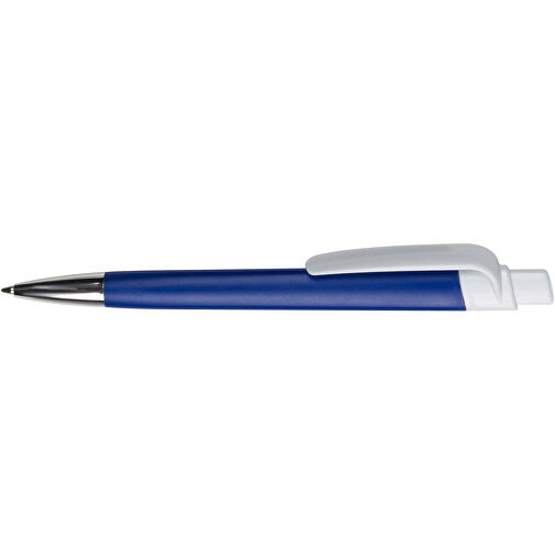 Kugelschreiber Prisma Mit NFC-Tag , dunkelblau / weiß, ABS, 14,50cm (Länge), Bild 3