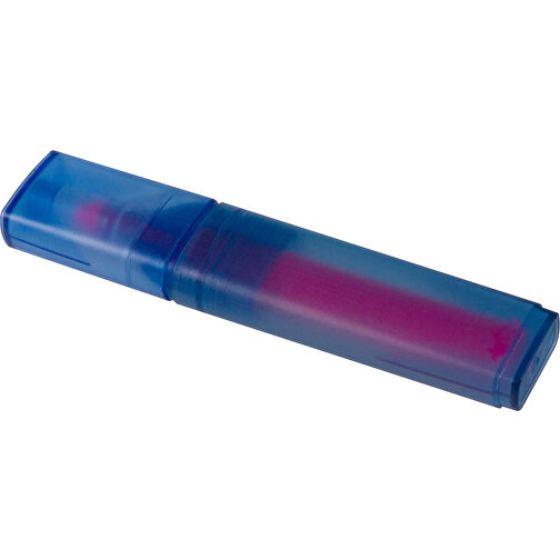 Textmarker Aus R-PET-Material , blau / rosa, R-PET, 11,80cm x 1,20cm x 2,40cm (Länge x Höhe x Breite), Bild 2