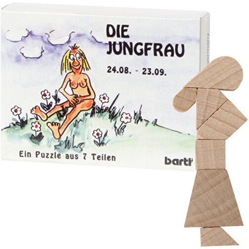 Mini-Jungfrau-Puzzle , , 6,50cm x 1,30cm x 5,00cm (Länge x Höhe x Breite), Bild 1
