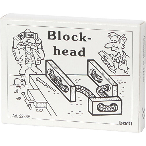 Blockhead , , 6,50cm x 1,30cm x 5,00cm (Länge x Höhe x Breite), Bild 1