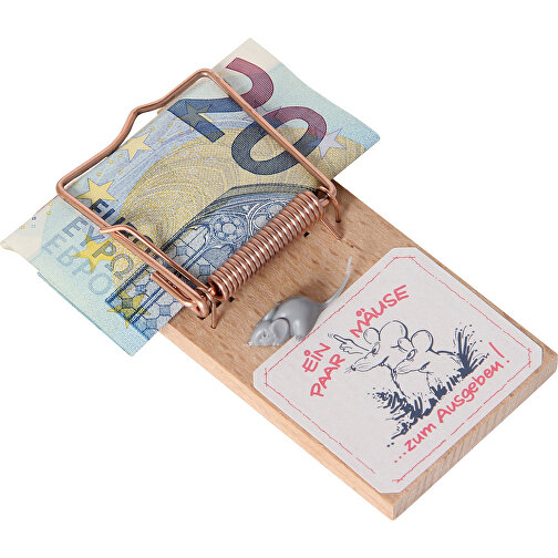 Mausefalle Geld , , 10,00cm x 1,50cm x 5,00cm (Länge x Höhe x Breite), Bild 2