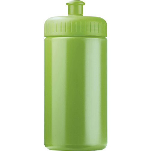 Sportflasche Classic 500ml , hellgrün, LDPE & PP, 17,80cm (Höhe), Bild 1