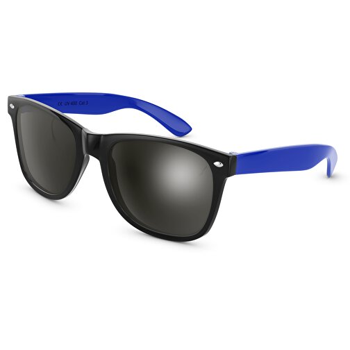 SunShine Glänzend - UV 400 , Promo Effects, schwarz/blau, Rahmen aus Polycarbonat und Glass aus AC, 14,50cm x 4,80cm x 15,00cm (Länge x Höhe x Breite), Bild 1