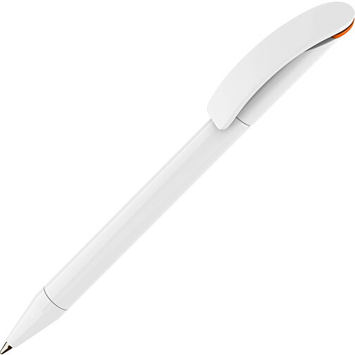 Prodir DS3 TPP Twist Kugelschreiber , Prodir, weiß/orange, Kunststoff, 13,80cm x 1,50cm (Länge x Breite), Bild 1
