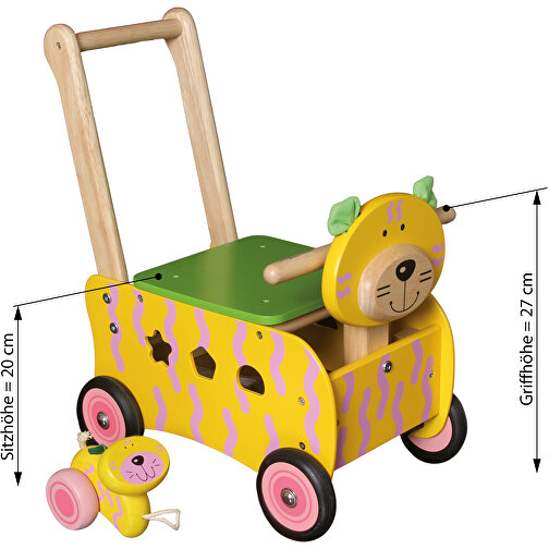 Schiebewagen Katze , , 40,00cm x 44,00cm x 25,00cm (Länge x Höhe x Breite), Bild 4