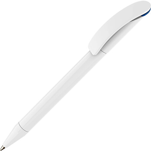 Prodir DS3 TPP Twist Kugelschreiber , Prodir, weiß/blau, Kunststoff, 13,80cm x 1,50cm (Länge x Breite), Bild 1
