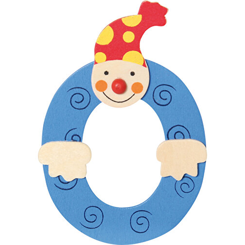 Buchstabe Clown O , , 10,00cm x 0,40cm x 6,00cm (Länge x Höhe x Breite), Bild 1
