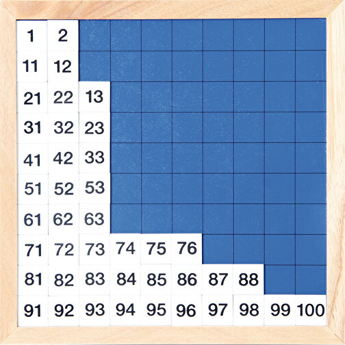 Hundertertafel , , 28,00cm x 1,50cm x 28,00cm (Länge x Höhe x Breite), Bild 1