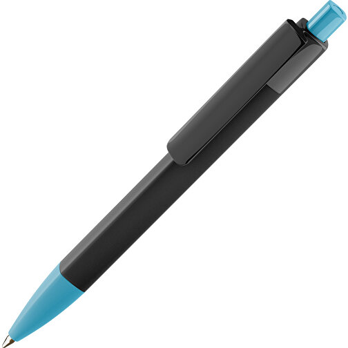 Prodir DS4 PMM Push Kugelschreiber , Prodir, dusty blue/schwarz, Kunststoff, 14,10cm x 1,40cm (Länge x Breite), Bild 1