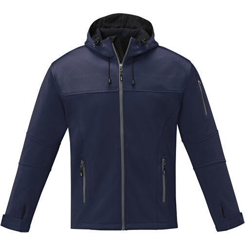 Match Softshelljacke Für Herren , navy, Single jersey Strick 90% Polyester, 10% Elastan, 360 g/m2, Bonding, Microfleece 100% Polyester, L, , Bild 3