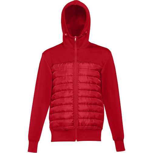 THC SKOPJE. Herren-Kapuzenjacke Aus 300T-Taft , rot, Polyester, S, 66,00cm x 52,00cm (Länge x Breite), Bild 4