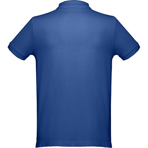 THC DHAKA. Herren Poloshirt , königsblau, 100% Baumwolle, S, 70,00cm x 46,00cm (Länge x Breite), Bild 2