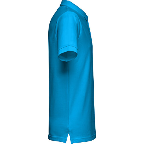 THC MONACO. Herren Poloshirt , wasserblau, 100% Baumwolle, XXL, 77,50cm x 61,00cm (Länge x Breite), Bild 3