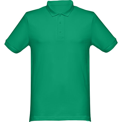 THC MONACO. Herren Poloshirt , grün, 100% Baumwolle, S, 70,00cm x 46,00cm (Länge x Breite), Bild 1