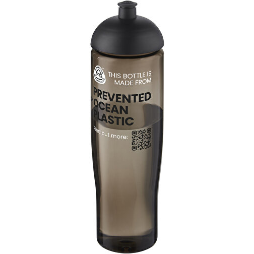 H2O Active® Eco Tempo 700 Ml Sportflasche Mit Stülpdeckel , schwarz / kohle, PCR Kunststoff, PP Kunststoff, 23,90cm (Höhe), Bild 2