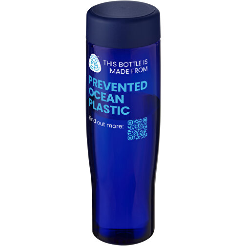 H2O Active® Eco Tempo 700 Ml Wasserflasche Mit Drehdeckel , blau / blau, PCR Kunststoff, PP Kunststoff, 22,20cm (Höhe), Bild 2