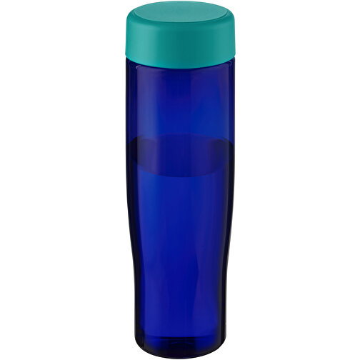 H2O Active® Eco Tempo 700 Ml Wasserflasche Mit Drehdeckel , aquablau / blau, PCR Kunststoff, PP Kunststoff, 22,20cm (Höhe), Bild 1