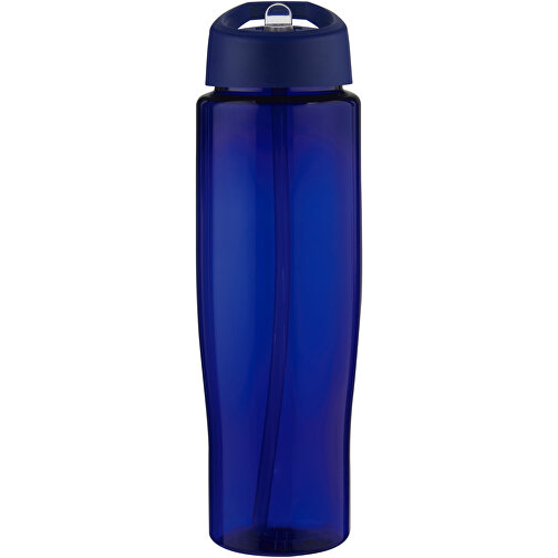 H2O Active® Eco Tempo 700 Ml Sportflasche Mit Ausgussdeckel , blau / blau, PCR Kunststoff, PP Kunststoff, 23,40cm (Höhe), Bild 3