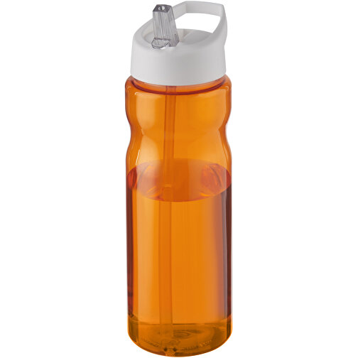 H2O Active® Base 650 Ml Sportflasche Mit Ausgussdeckel , orange / weiss, PET Kunststoff, 72% PP Kunststoff, 17% SAN Kunststoff, 11% PE Kunststoff, 21,80cm (Höhe), Bild 1