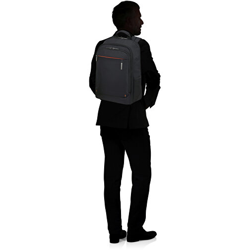Samsonite - Network 4 - Laptop Backpack 17.3' , Samsonite, charcoal black, 100% rPET Polyester, 46,00cm x 21,00cm x 32,50cm (Länge x Höhe x Breite), Bild 5