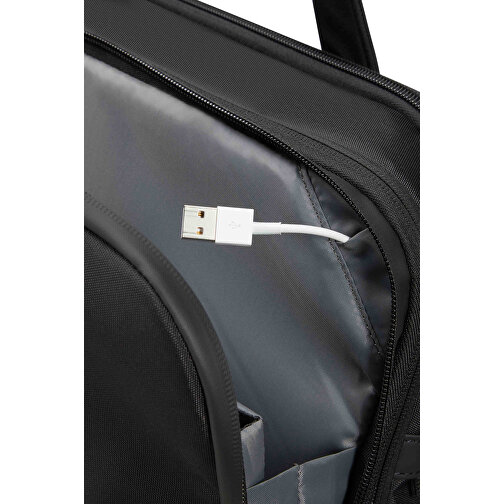 Samsonite - Litepoint - Laptop Tasche 15,6' Exp , Samsonite, black, 95% RPET Polyester & PU X4 Coating + 5% Polyester, 30,00cm x 13,00cm x 40,50cm (Länge x Höhe x Breite), Bild 5