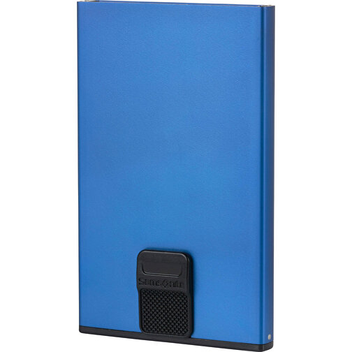 Samsonite - Alu Fit - Slide-up Case , Samsonite, true blue, 100% Aluminium, 6,40cm x 10,20cm x 1,00cm (Länge x Höhe x Breite), Bild 1