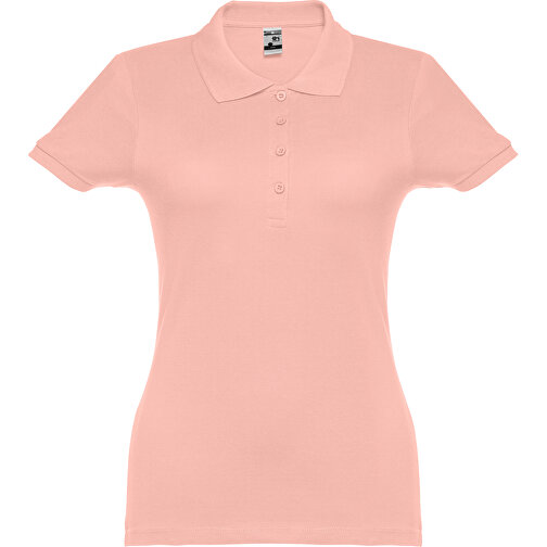 THC EVE. Damen Poloshirt , lachs, 100% Baumwolle, XL, 66,00cm x 49,00cm (Länge x Breite), Bild 1