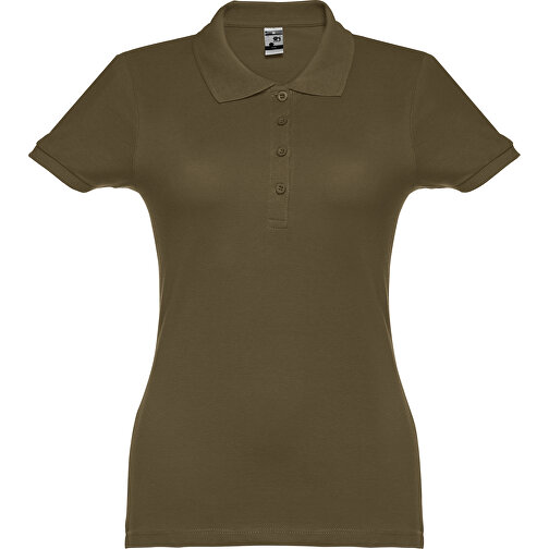 THC EVE. Damen Poloshirt , khaki, 100% Baumwolle, XL, 66,00cm x 49,00cm (Länge x Breite), Bild 1