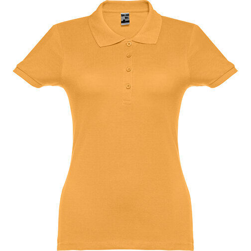 THC EVE. Damen Poloshirt , dunkelgelb, 100% Baumwolle, L, 64,00cm x 46,00cm (Länge x Breite), Bild 1