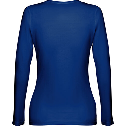 THC BUCHAREST WOMEN. Langärmeliges Tailliertes T-Shirt Für Frauen Aus Baumwolle , königsblau, 100% Baumwolle, XXL, 69,00cm x 50,00cm (Länge x Breite), Bild 2