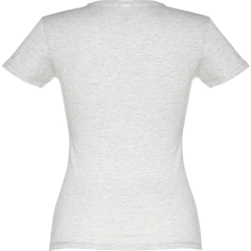 THC SOFIA. Tailliertes Damen-T-Shirt , weiss melliert, 100% Baumwolle, M, 62,00cm x 44,00cm (Länge x Breite), Bild 2