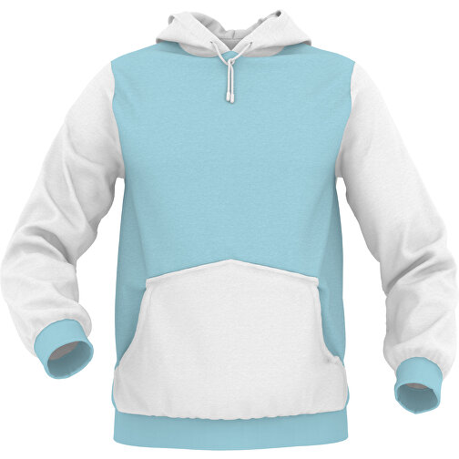 Hoodie Urban - Inkl. Individueller Gestaltung , zartblau, 70% Baumwolle, 30 % Polyester, S, , Bild 1