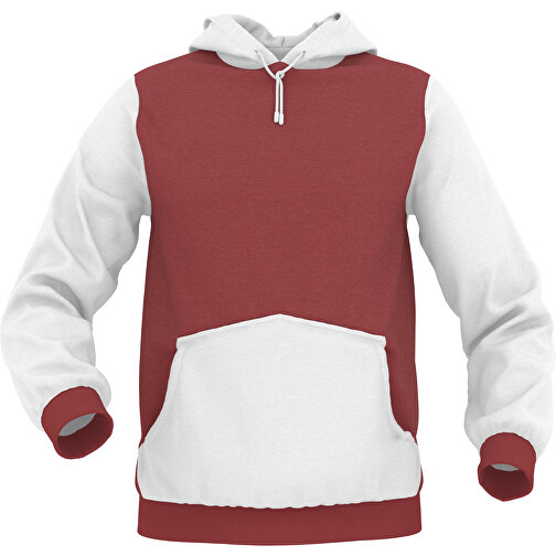 Hoodie Urban - Inkl. Individueller Gestaltung , dunkelrot, 70% Baumwolle, 30 % Polyester, XXL, , Bild 1