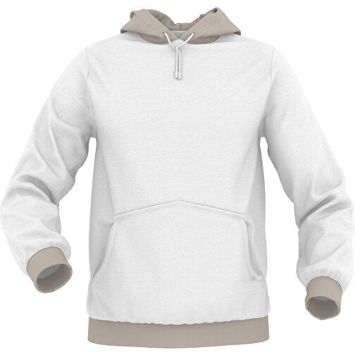 Hoodie Urban - Inkl. Individueller Gestaltung , zartgrau, 70% Baumwolle, 30 % Polyester, L, , Bild 1