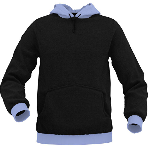 Hoodie Urban - Inkl. Individueller Gestaltung , pastellblau, 70% Baumwolle, 30 % Polyester, XL, , Bild 1