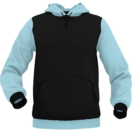 Hoodie Urban - Inkl. Individueller Gestaltung , zartblau, 70% Baumwolle, 30 % Polyester, M, , Bild 1