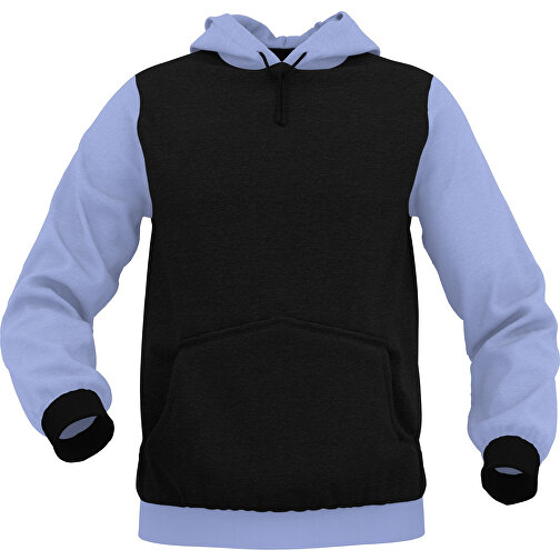 Hoodie Urban - Inkl. Individueller Gestaltung , pastellblau, 70% Baumwolle, 30 % Polyester, L, , Bild 1