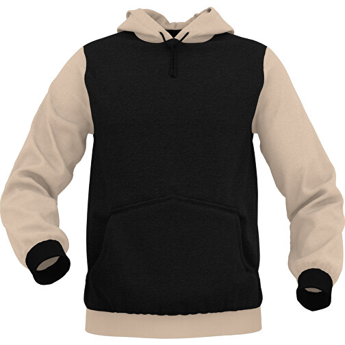 Hoodie Urban - Inkl. Individueller Gestaltung , zartbraun, 70% Baumwolle, 30 % Polyester, M, , Bild 1