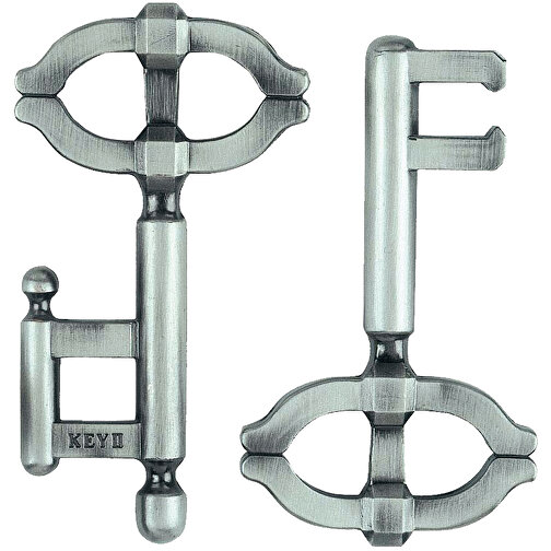 Huzzle Cast Key II** , , 7,00cm x 4,00cm x 7,00cm (Länge x Höhe x Breite), Bild 2