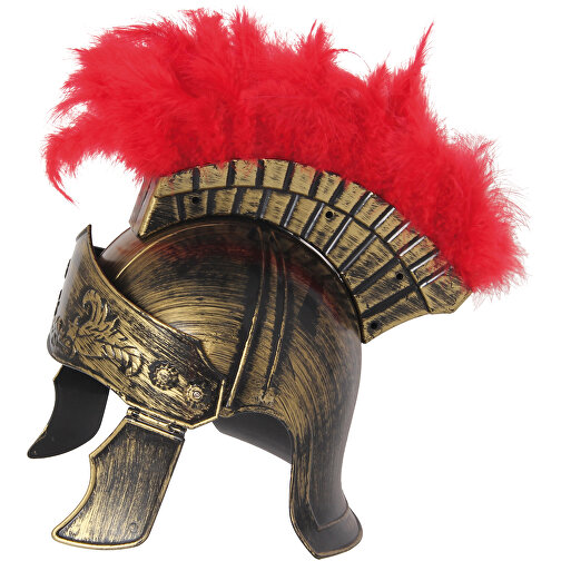 Romersk hjelm kongelig gull med fjær, Bilde 2