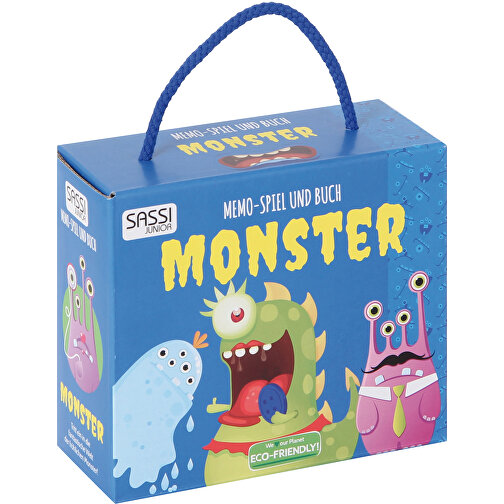 Memo-Spiel Monster Und Buch , , 16,00cm x 14,00cm x 6,50cm (Länge x Höhe x Breite), Bild 4