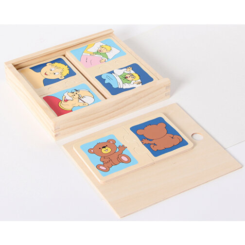 Set di puzzle in legno degli opposti (10) in scatola di legno, Immagine 2