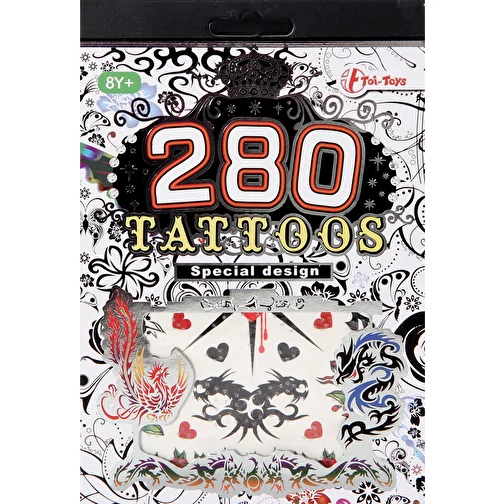 Bok med klistermärken för tatueringar (280), Bild 1
