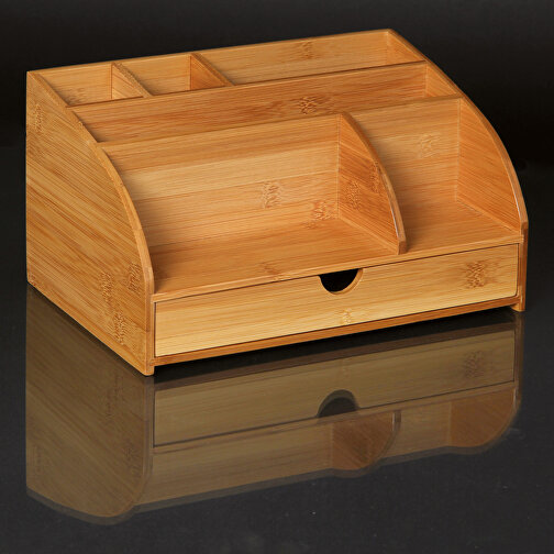 Soporte de escritorio de bambú, Imagen 3