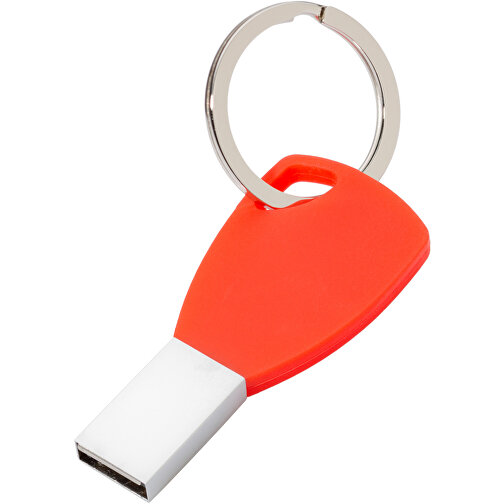 USB-Stick Silicon II 32GB , Promo Effects MB , rot MB , 32 GB , Metall, Silikon MB , 3 - 10 MB/s MB , 5,72cm x 0,45cm x 2,60cm (Länge x Höhe x Breite), Bild 1