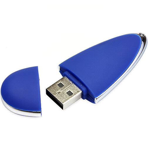 USB-Stick Drop 64GB , Promo Effects MB , blau MB , 65 GB , Kunststoff MB , 3 - 10 MB/s MB , 6,00cm x 1,20cm x 2,50cm (Länge x Höhe x Breite), Bild 1