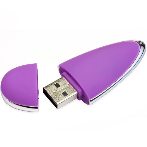 USB-Stick Drop 32GB , Promo Effects MB , violett MB , 32 GB , Kunststoff MB , 3 - 10 MB/s MB , 6,00cm x 1,20cm x 2,50cm (Länge x Höhe x Breite), Bild 1