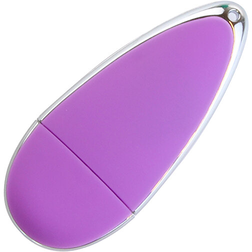 USB-Stick Drop 32GB , Promo Effects MB , violett MB , 32 GB , Kunststoff MB , 3 - 10 MB/s MB , 6,00cm x 1,20cm x 2,50cm (Länge x Höhe x Breite), Bild 2