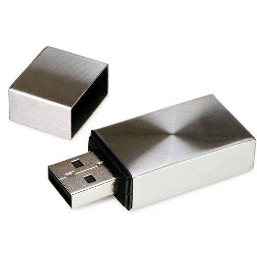 USB-Stick Argentic 32GB , Promo Effects MB , silber MB , 32 GB , Metall MB , 3 - 10 MB/s MB , 5,20cm x 2,00cm (Länge x Breite), Bild 2
