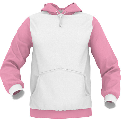 Hoodie Urban - Inkl. Individueller Gestaltung , hellrosa, 70% Baumwolle, 30 % Polyester, L, , Bild 1